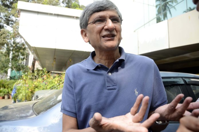 Mumbai: Former board treasurer and Maharashtra Cricket Association (MCA) chief Ajay Shirke arrives to attend the Board of Cricket Control of India`s Annual General Meeting at BCCI head Quarter in Mumbai on Nov. 9, 2015. (Photo: Sandeep Mahankal/IANS)