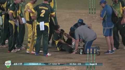 Abbotts-ankle-fractured-on-final-ball