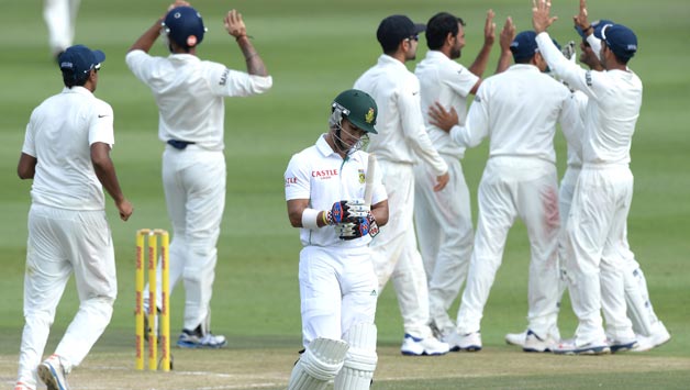 JP Duminy of South Africa dismissed for 2 runs during day 2 of the 1st Test match between South Af11