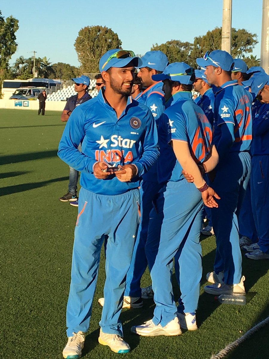भारतीय ए टीम ने ऑस्ट्रेलिया ए को हराकर जीती श्रृंखला 1