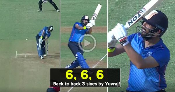विडियो: ऑस्ट्रेलिया के खिलाफ भारतीय टीम में जगह न मिलने के बाद आज युवराज ने मैदान पर उतरते ही लगाये एक ओवर में 3 छक्के 1