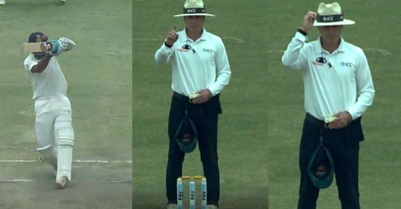 विडियो: रांची टेस्ट के चौथे दिन मैदान पर मौजूद अंपायर ने किया कुछ ऐसा, कि जिसे देख कोई भी अपनी हंसी नहीं रोक पाया 5