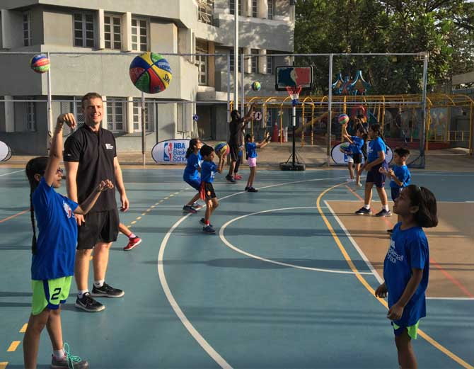 एनबीए ने भारत में शुरू किया पहला बास्केटबॉल स्कूल 1