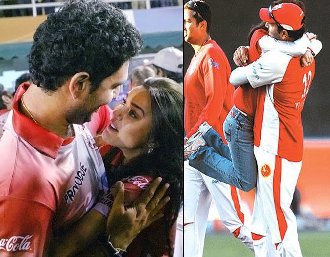 PHOTOS: जब आईपीएल के दौरान ख़ुलेआम KISS करती हुई कैमरे में कैद हुई प्रीति जिंटा... 10