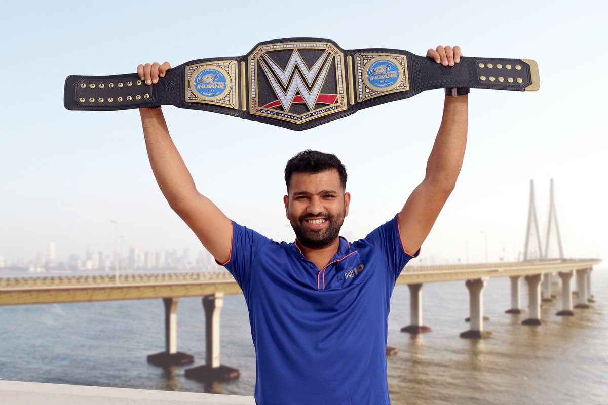 ट्रिपल एच ने भेजी थी मुंबई इंडियंस को WWE बेल्ट और अब मुंबई इंडियंस ने दिया WWE को रिटर्न गिफ्ट 1
