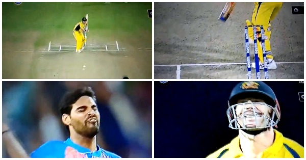 VIDEO: 0.4वें ओवर में भुवनेश्वर कुमार की स्विंग के फेर में फंसे ऑस्ट्रेलियाई कप्तान 1