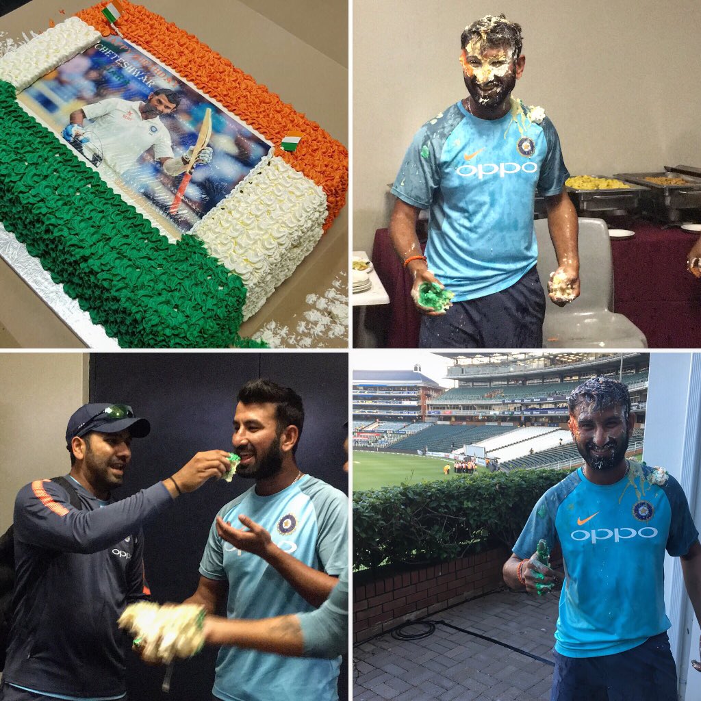 टीम इंडिया ने बड़े ही जोरदार अंदाज में मनाया किया चेतेश्वर पुजारा का जन्मदिन, तस्वीरें देख आप भी रह जायेगे हैरान 1