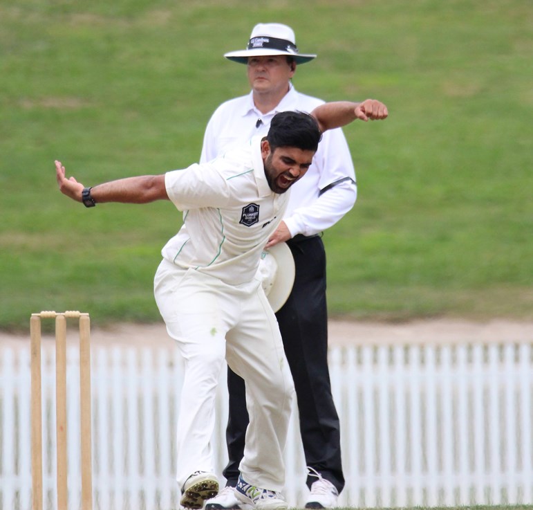 Ejaz Patel against Pakistan in the New Zealand Test Team