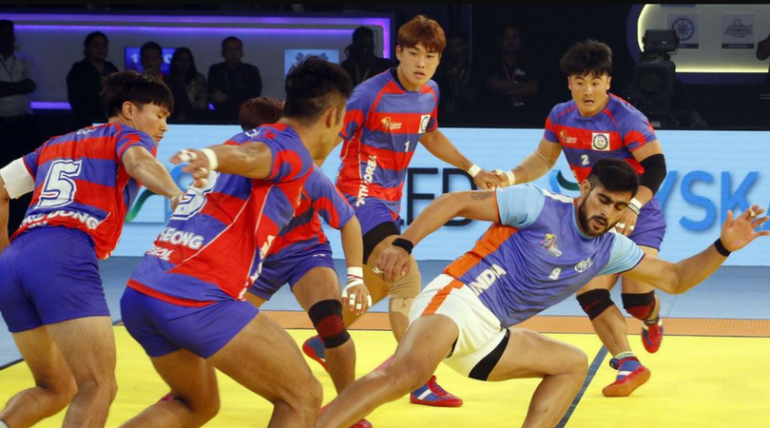 South Korea shocked India in men's kabaddi