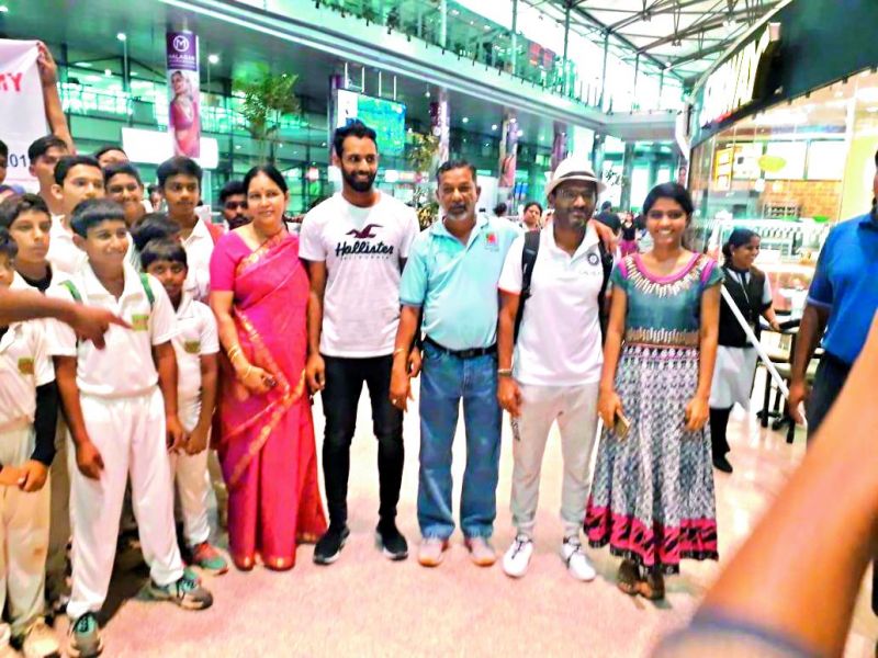 hanuma vihari arrived