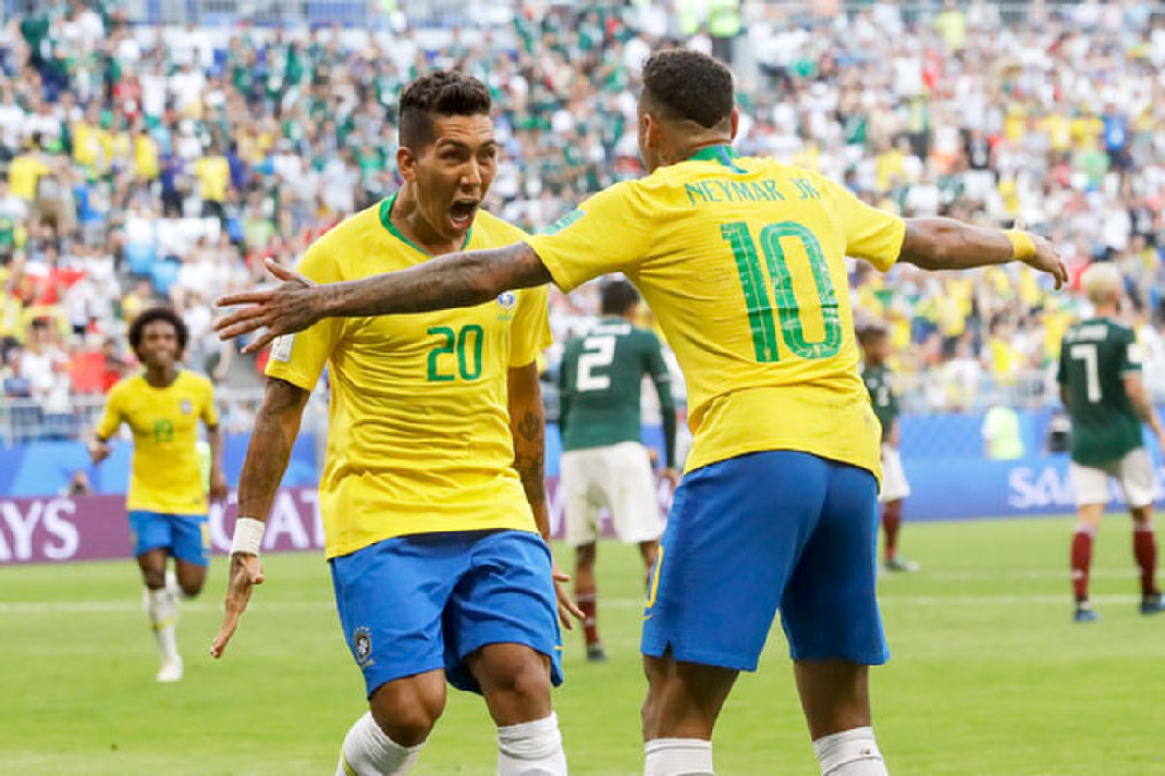Neymar, Fermino knocked out goals, Brazil defeated America