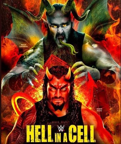 WWE 'हैल इन ए सैल' के लिए प्रोमो पोस्टर हुआ लांच, खतरनाक दिखे रोमन रेन्स 1