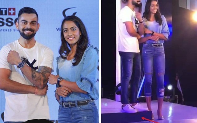 विराट कोहली अपने शरीर के कद के कारण हुए एक अजीब स्थिति का शिकार