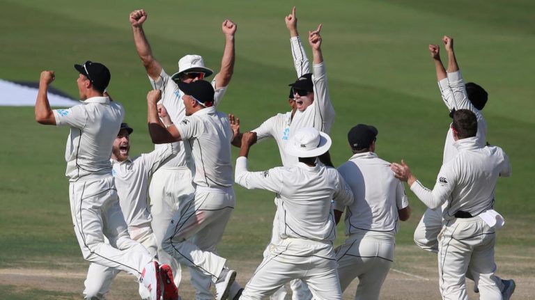 Abu Dhabi Test: New Zealand win on Ijaz's bowling