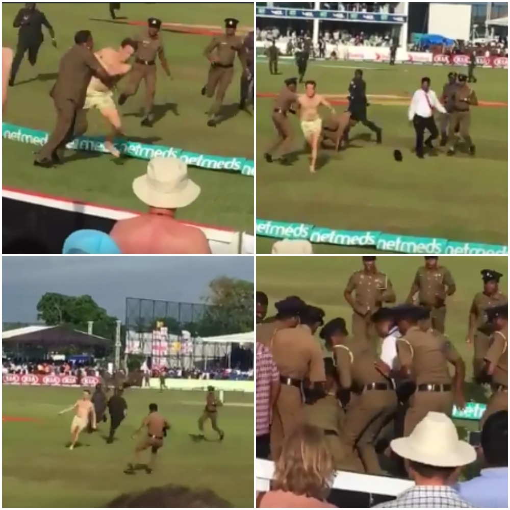 VIDEO: इंग्लैंड-श्रीलंका टेस्ट के दौरान बिना कपड़े मैदान पर दौड़ने लगा दर्शक, मैदान पर किया शर्मनाक बर्ताव 1