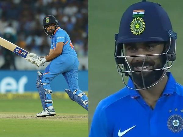 India vs Australia- वीडियो: रोहित शर्मा ने खेला ये अनोखा शॉट, देखने लायक था सामने खड़े विराट कोहली का रिएक्शन 4