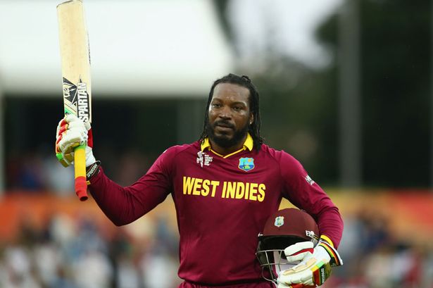 West Indies team wear jersey: Gale