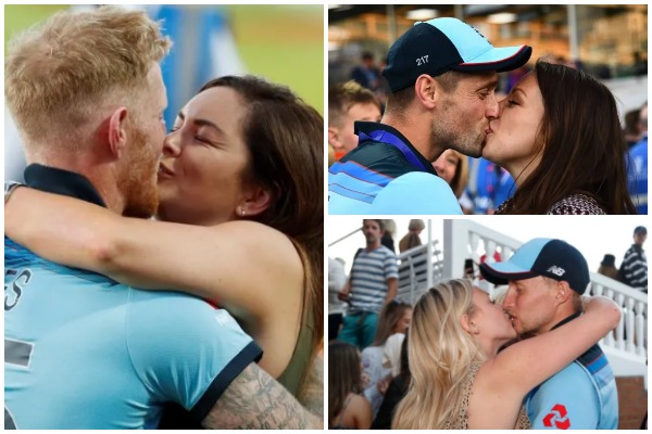 विश्व कप जीत के बाद जश्न में डूबे इंग्लैंड के खिलाड़ी, अपने पार्टनर्स को किस करते हुए तस्वीरें हो रही वायरल 5