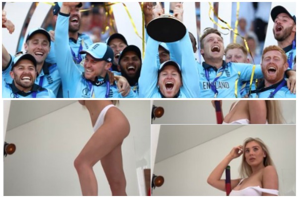 PHOTOS: अंग्रेजी पूनम पांडेय ने इंग्लैंड के जीत के बाद कपड़े उतार शेयर की तस्वीरें 1