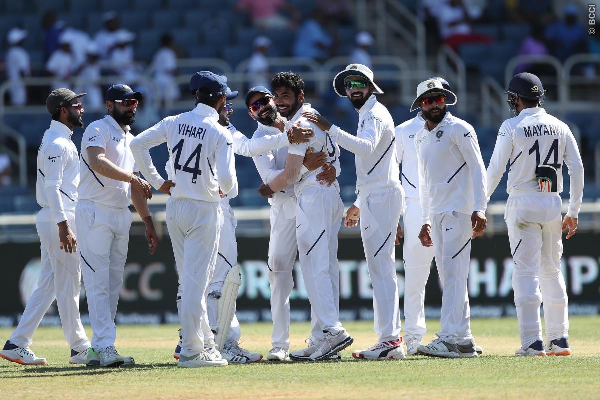 WIvIND, जमैका टेस्ट: जसप्रीत बुमराह की हैट्रिक ने तोड़ी विंडीज बल्लेबाजी की कमर, 87 रनों पर गिरे 7 विकेट 6