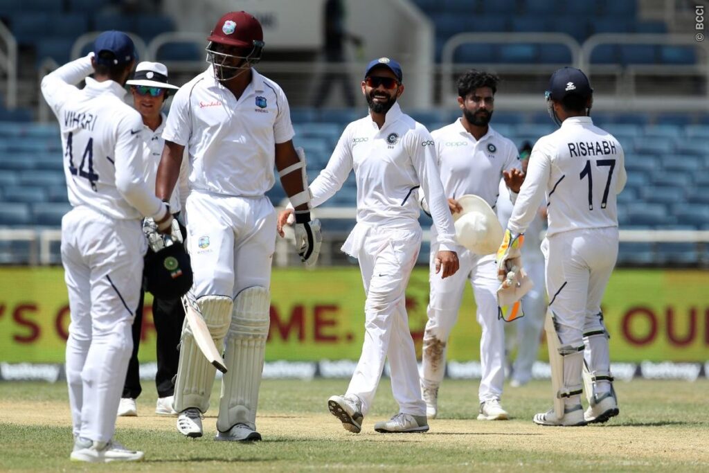 WIvIND, जमैका टेस्ट: 299 रनों की बढत के बावजूद भारत ने नहीं दिया फॉलोऑन, दूसरी पारी में खराब शुरुआत 3
