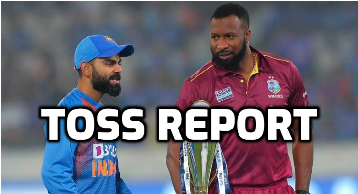 INDvsWI : टॉस रिपोर्ट : वेस्टइंडीज ने टॉस जीत चुनी गेंदबाजी, भारत की प्लेइंग XI में हुए बड़े बदलाव 1