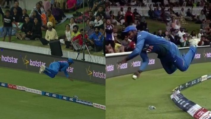 वीडियो: 7.6 ओवर के दौरान हवा में छलांग लगाते हुए संजू सैमसन ने पेश किया अपना अविश्वसनीय अंदाज, वायरल हो रहा है वीडियो 1