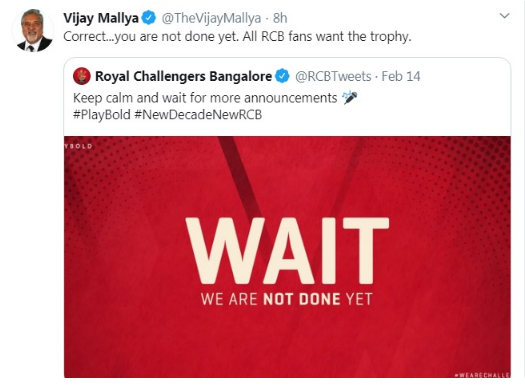 विजय माल्या ने उड़ाया आरसीबी का मजाक, विराट कोहली के लिए कही यह बात 2