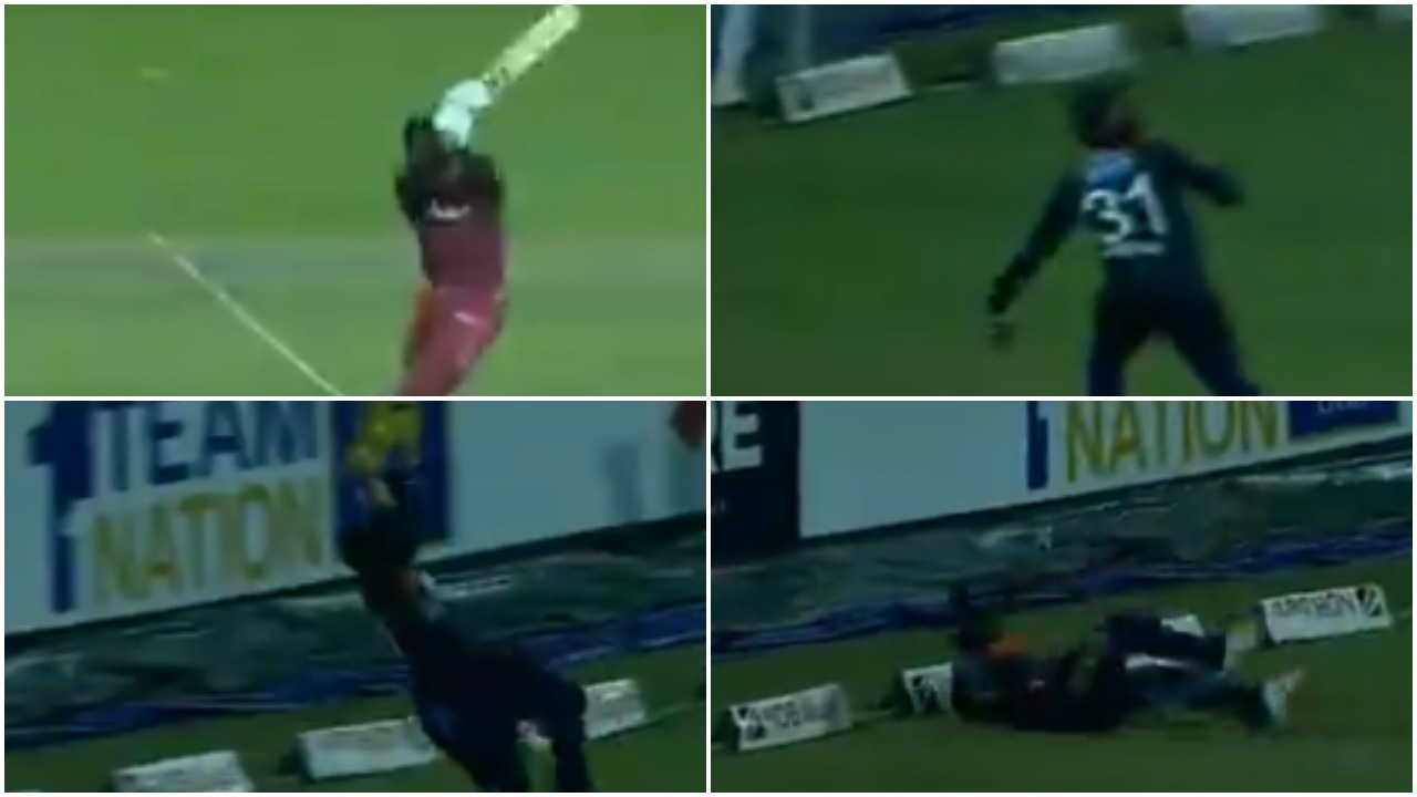 WATCH : श्रीलंका के इस खिलाड़ी ने पकड़ा गजब का कैच, वीडियो देख हर कोई हैरान 3