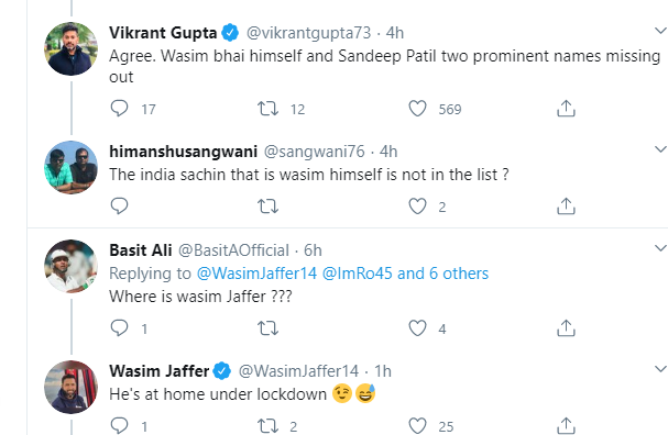 वसीम जाफर ने बताया क्यों नहीं दी मुंबई की आल टाइम सर्वश्रेष्ठ टीम में खुद को जगह 5
