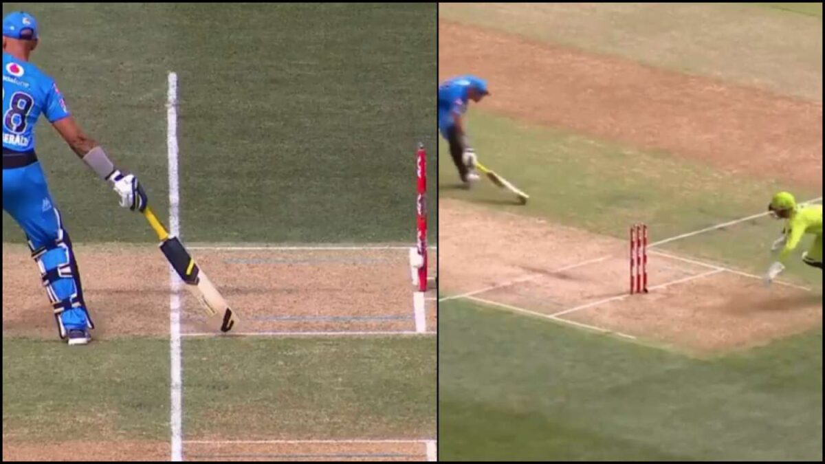 WATCH : एक गेंद पर 2 बार रन आउट हुआ बल्लेबाज, इस घटना को देख हर कोई हैरान 1