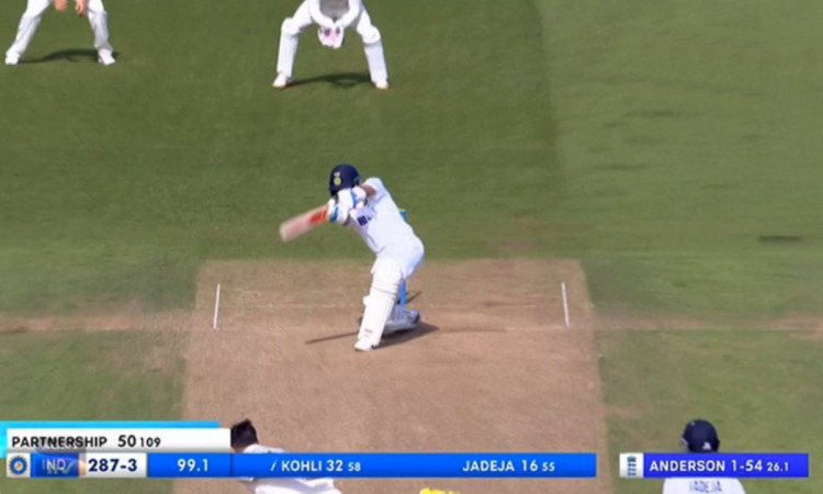 जिस गेंद पर बार-बार आउट कर रहे थे जेम्स एंडरसन उसी पर विराट ने इस बार लगाया करारा शॉट, देखने लायक था जिमी का रिएक्शन 15