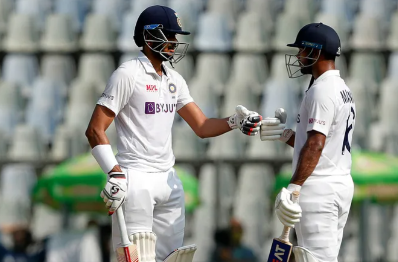 INDvsNZ: LUNCH REPORT- मुंबई टेस्ट के दूसरे दिन लंच तक खराब शुरुआत के बाद संभला भारत, जाने लंच तक का हाल 12