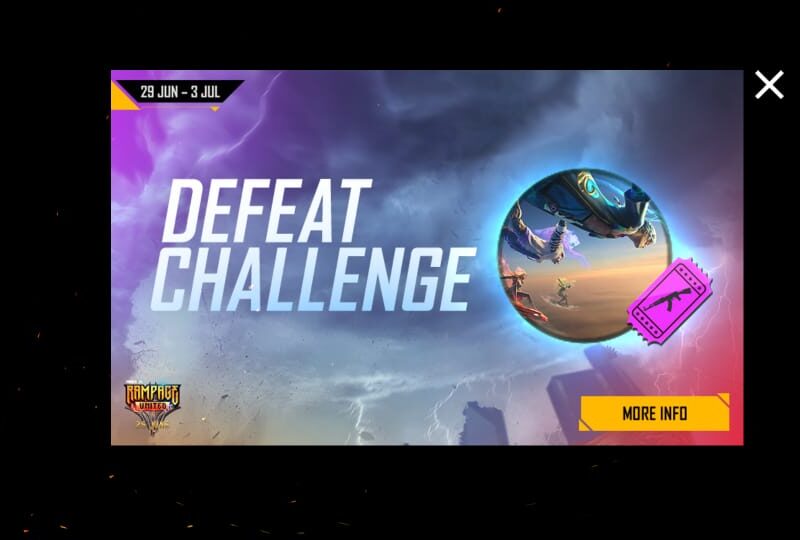 Free Fire Max में Defeat Challenge इवेंट, जानिए डिटेल्स 5