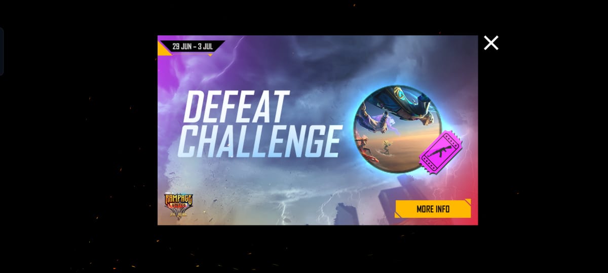 Free Fire Max में Defeat Challenge इवेंट, जानिए डिटेल्स 1