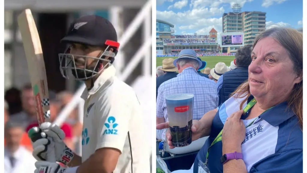 VIDEO: Daryl Mitchell ने जड़ा छक्का तो बीयर की ग्लास में जाकर गिरी गेंद, न्यूजीलैंड की टीम ने ऐसे जीता सबका दिल 1