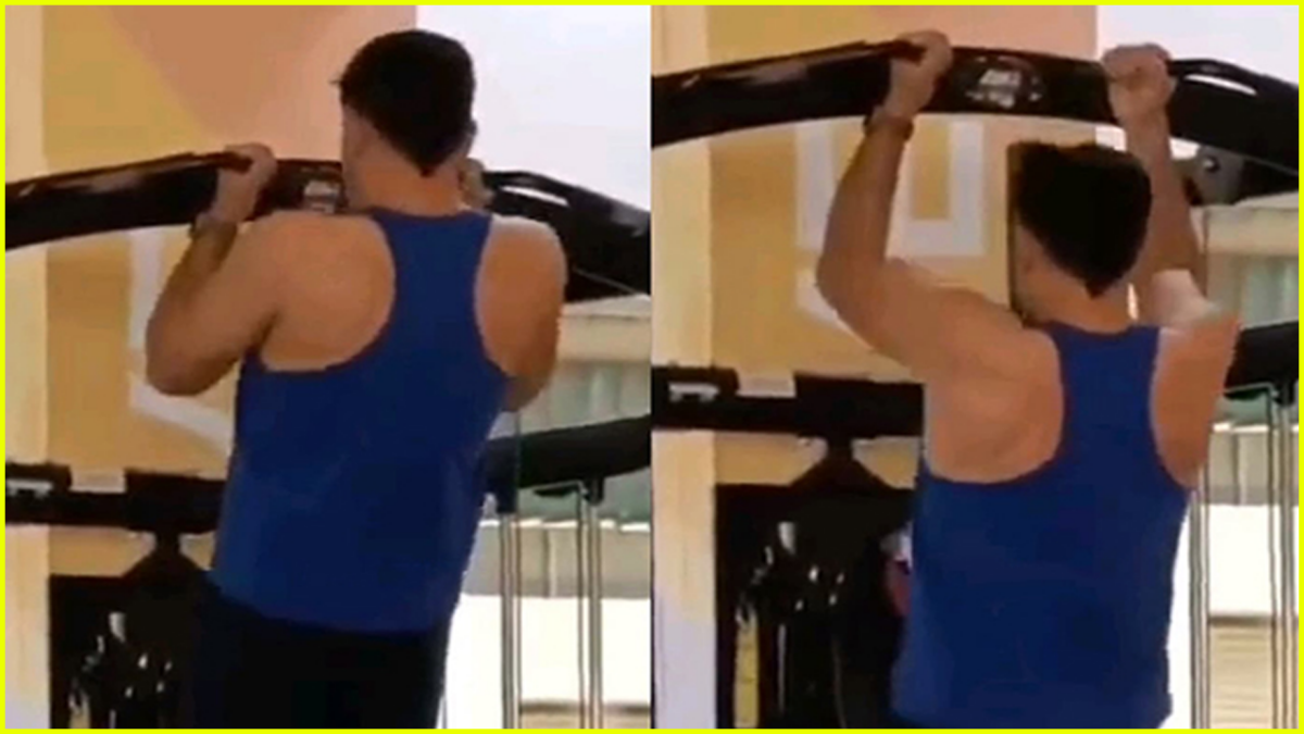 ms dhoni fitness viral video