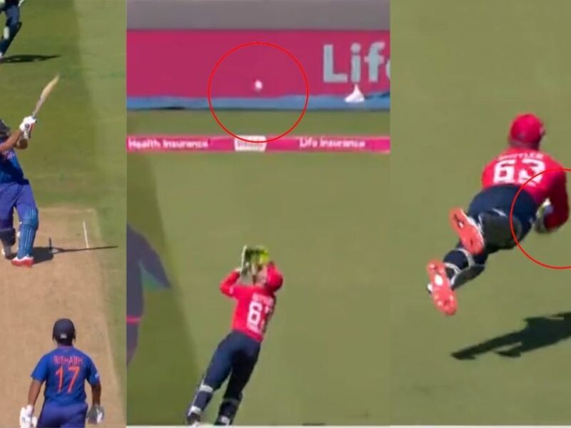 ENG vs IND 2nd T20: Jos Buttler ने सुपरमैन बनकर पकड़ा भारतीय कप्तान का कैच, वीडियो हो रहा है वायरल