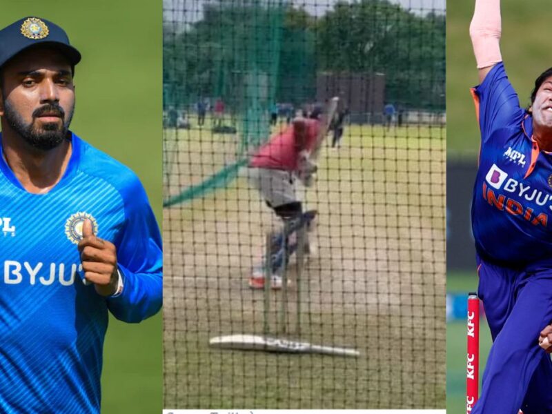 VIDEO: टीम इंडिया में वापसी करने को बेकरार हैं KL Rahul, झूलन गोस्वामी के साथ कर रहे हैं अभ्यास