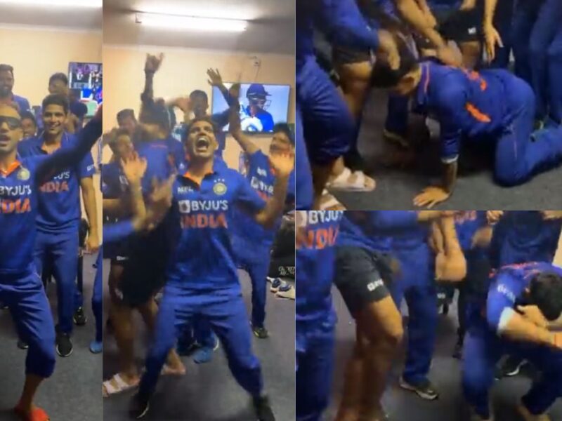 VIDEO: जिम्बाब्वे के खिलाफ वनडे सीरीज जीतने के बाद Team India ने ऐसे मनाया जश्न, कप्तान को छोड़ सभी झूमते आए नजर