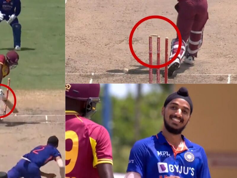 WI vs IND: आखिरी ओवर में अर्शदीप सिंह ने अपनी यॉर्कर से उड़ाए विंडीज टीम के होश, वीडियो हुआ वायरल