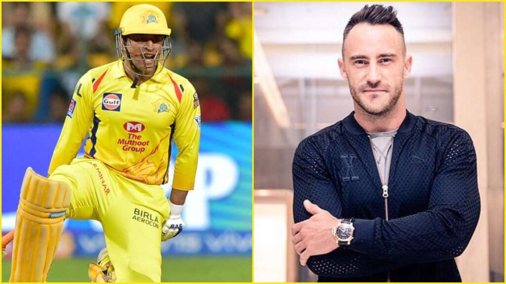 MS Dhoni, Faf du Plessis