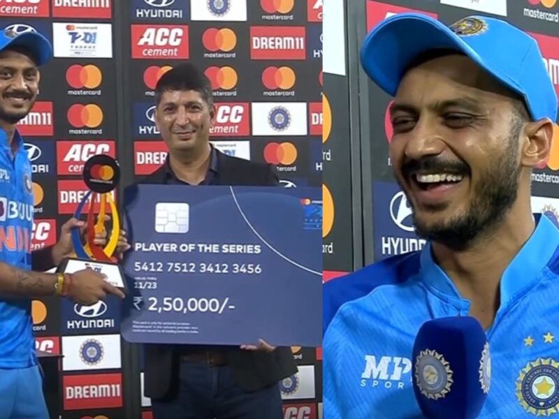 axar patel statement player of the series ind vs aus 3rd t20i