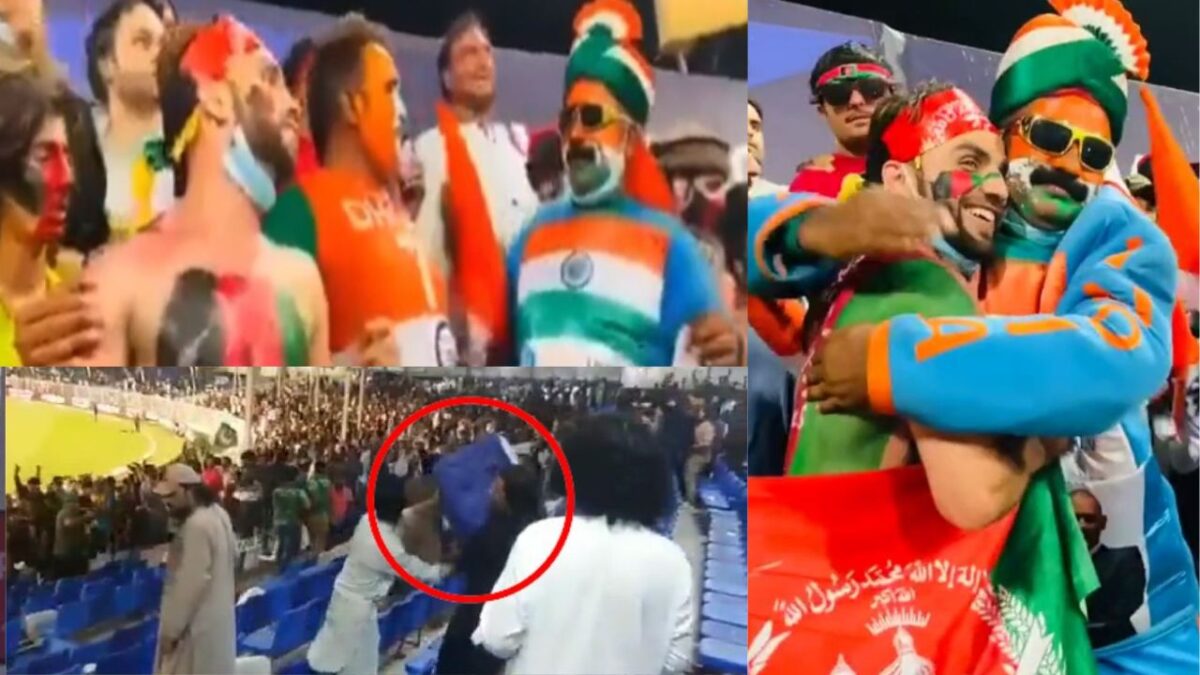 VIDEO: IND vs AFG लाइव मैच में फैंस का दिखा भाईचारा, एक दूसरे को गले लगाते हुए कैमरे में हुए स्पॉट