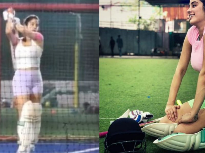 Janhvi Kapoor देर रात क्रिकेट खेलती हुई आई नजर