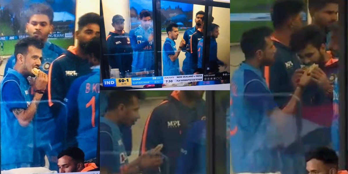 Team India Yuzvendra Chahal Shardul Thakur Eating Sandwich