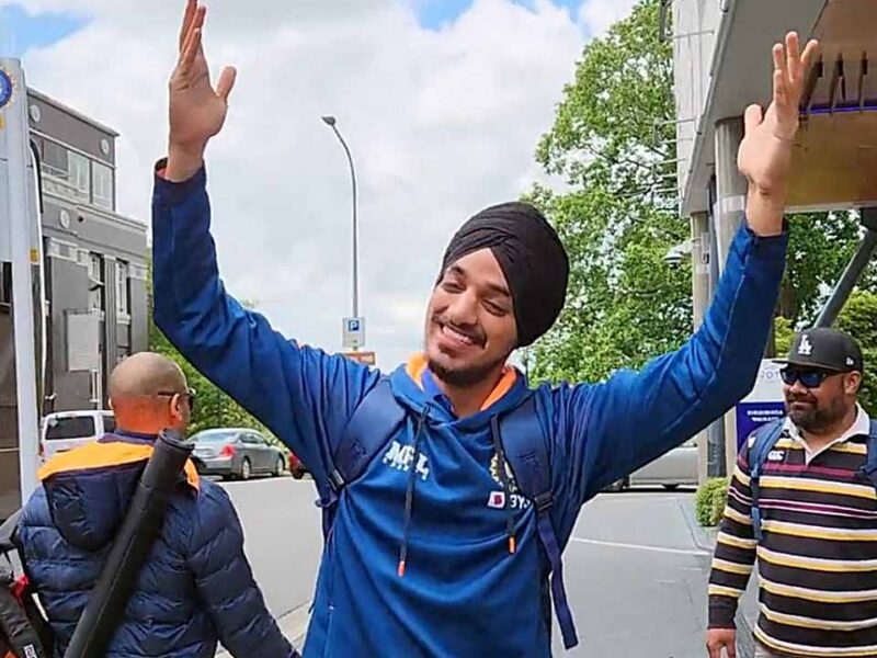 NZ vs IND Arshdeep Singh was seen dancing on the streets of Hamilton video viral