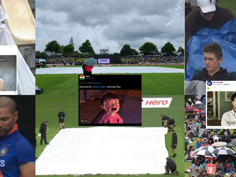 IND vs NZ: दूसरे वनडे में बारिश के खलल से भड़के फैंस, मीम्स बनाकर निकाली अपनी भड़ास 1