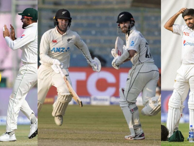 PAK vs NZ : बाबर आजम की चीटिंग के चलते न्यूज़ीलैंड-पाकिस्तान पहला टेस्ट हुआ ड्रा