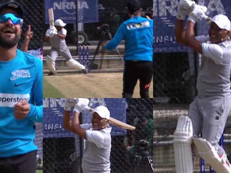 VIDEO: ब्रायन लारा के सामने नहीं चली राशिद खान की फिरकी, पहली ही गेंद पर जड़ डाला शानदार छक्का 3
